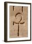 Ankh or Key of Life. Relief. Abu Simbel. Egypt-null-Framed Giclee Print