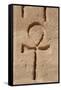 Ankh or Key of Life. Relief. Abu Simbel. Egypt-null-Framed Stretched Canvas