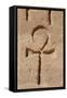 Ankh or Key of Life. Relief. Abu Simbel. Egypt-null-Framed Stretched Canvas