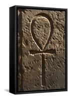 Ankh or Key of Life. Relief-null-Framed Stretched Canvas