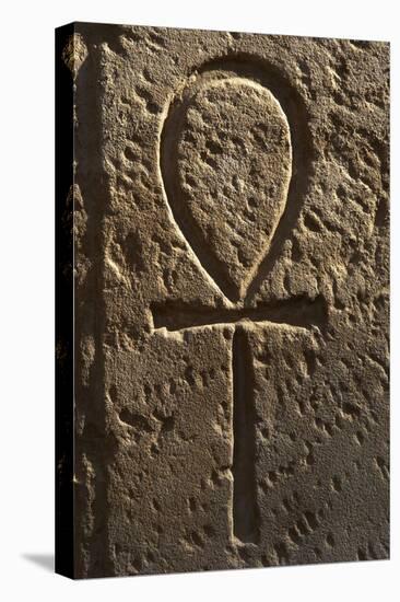 Ankh or Key of Life. Relief-null-Stretched Canvas