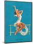 Ankles Aweigh - Sexy Sailor Glamour Pin-Up Girl-Gil Elvgren-Mounted Art Print