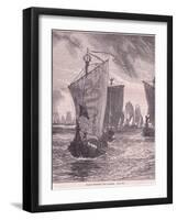 Anlaf Entering the Humber Ad 937-Henry Marriott Paget-Framed Giclee Print