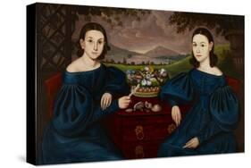 Ann and Eliza Dusenberry, 1838-Orlando Hand Bears-Stretched Canvas