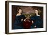Ann and Eliza Dusenberry, 1838-Orlando Hand Bears-Framed Giclee Print