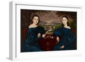 Ann and Eliza Dusenberry, 1838-Orlando Hand Bears-Framed Giclee Print