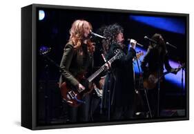 Ann and Nancy Wilson of Heart Perform for Marines in San Diego, Dec. 3, 2010-null-Framed Stretched Canvas