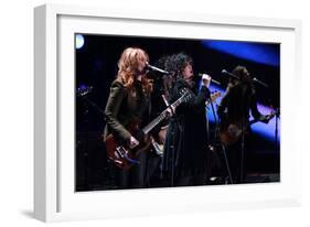 Ann and Nancy Wilson of Heart Perform for Marines in San Diego, Dec. 3, 2010-null-Framed Photo