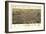 Ann Arbor, Michigan - Panoramic Map-Lantern Press-Framed Art Print