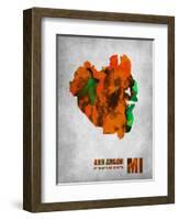 Ann Arbor Michigan-NaxArt-Framed Art Print