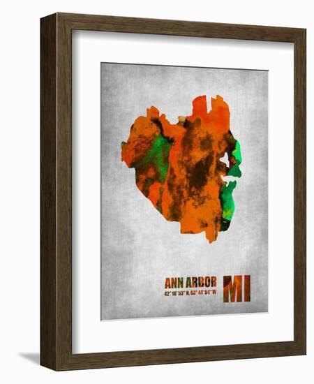 Ann Arbor Michigan-NaxArt-Framed Art Print