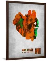 Ann Arbor Michigan-NaxArt-Framed Art Print