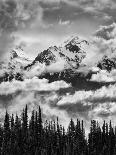 Olympic National Park, Mount Carrie and Carrie Glacier Through the Clouds from Hurricane Ridge-Ann Collins-Photographic Print