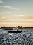 USA, California, Sepia-Tinted Fishing Boats Docked in Morro Bay at Dawn-Ann Collins-Photographic Print