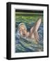 Ann Curtis (Usa) Sets the Record for the 400 Metre Women's Freestyle-null-Framed Art Print