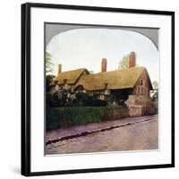 Ann Hathaway's cottage, Stratford-upon-Avon, Warwickshire, early 20th century. Artist: Unknown-Unknown-Framed Giclee Print