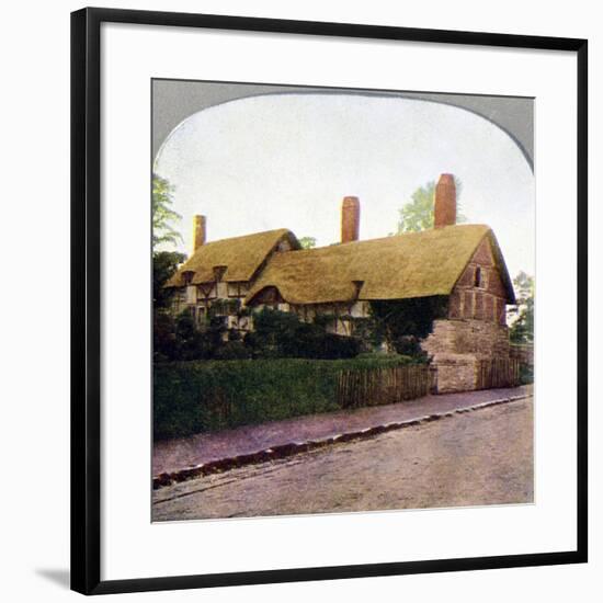 Ann Hathaway's cottage, Stratford-upon-Avon, Warwickshire, early 20th century. Artist: Unknown-Unknown-Framed Giclee Print