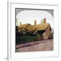 Ann Hathaway's cottage, Stratford-upon-Avon, Warwickshire, early 20th century. Artist: Unknown-Unknown-Framed Giclee Print