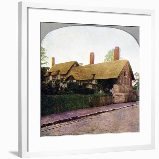 Ann Hathaway's cottage, Stratford-upon-Avon, Warwickshire, early 20th century. Artist: Unknown-Unknown-Framed Giclee Print