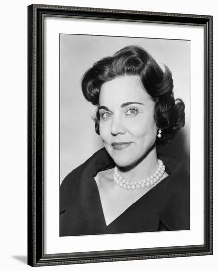 Ann Landers Portrait 1961-null-Framed Photographic Print