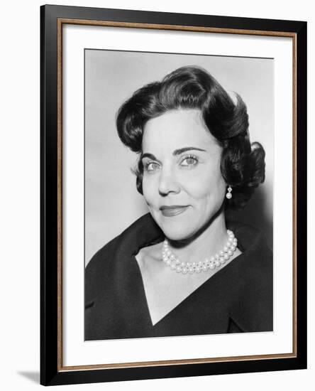 Ann Landers Portrait 1961-null-Framed Photographic Print