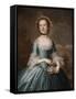 Ann Langdon, Mrs. Richard Ayscough, C.1755 (Oil on Canvas)-John Wollaston-Framed Stretched Canvas