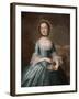 Ann Langdon, Mrs. Richard Ayscough, C.1755 (Oil on Canvas)-John Wollaston-Framed Giclee Print