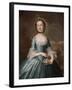 Ann Langdon, Mrs. Richard Ayscough, C.1755 (Oil on Canvas)-John Wollaston-Framed Giclee Print