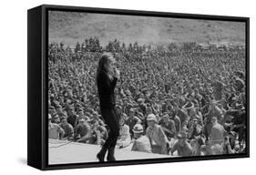 Ann Margret Entertains Thousands of Troops in Danang, Vietnam, Winter 1968-69-null-Framed Stretched Canvas