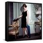 Ann-Margret, in French Drawing Room, Posing in Black Dress, 1960s-null-Framed Stretched Canvas