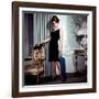 Ann-Margret, in French Drawing Room, Posing in Black Dress, 1960s-null-Framed Photo