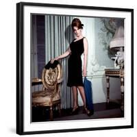 Ann-Margret, in French Drawing Room, Posing in Black Dress, 1960s-null-Framed Photo