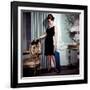 Ann-Margret, in French Drawing Room, Posing in Black Dress, 1960s-null-Framed Photo