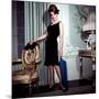 Ann-Margret, in French Drawing Room, Posing in Black Dress, 1960s-null-Mounted Photo