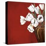 Callas on Red-Ann Parr-Stretched Canvas