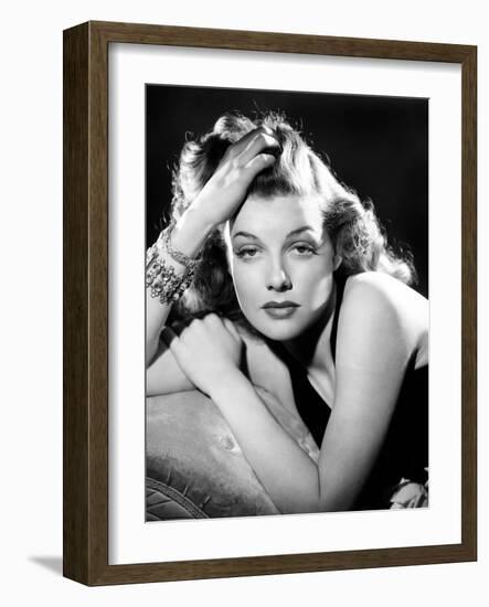 Ann Sheridan, Portrait Used as the Cover for Silver Screen-August 1940-null-Framed Photo