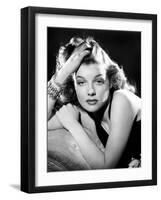 Ann Sheridan, Portrait Used as the Cover for Silver Screen-August 1940-null-Framed Photo