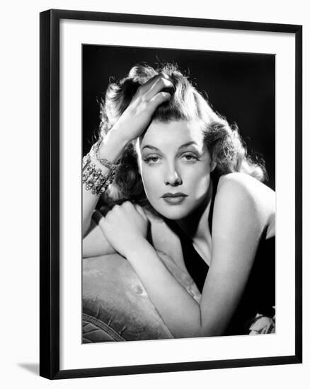 Ann Sheridan, Portrait Used as the Cover for Silver Screen-August 1940-null-Framed Photo
