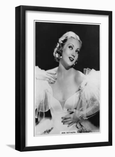 Ann Sothern, American Film and Television Actress, C1938-null-Framed Giclee Print