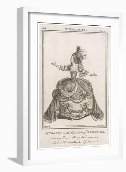 Ann Spranger Barry as Athenais in the Play 'Theodosius'-null-Framed Art Print