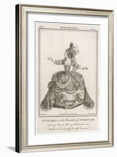 Ann Spranger Barry as Athenais in the Play 'Theodosius'-null-Framed Art Print