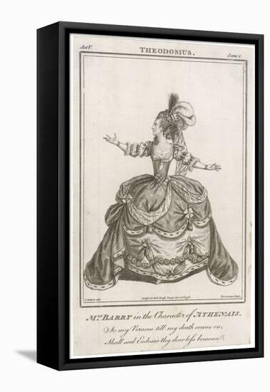 Ann Spranger Barry as Athenais in the Play 'Theodosius'-null-Framed Stretched Canvas