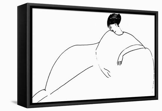 Anna Akhmatova, 1911-Amedeo Modigliani-Framed Stretched Canvas