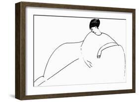 Anna Akhmatova, 1911-Amedeo Modigliani-Framed Premium Giclee Print