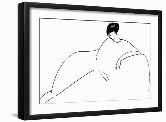 Anna Akhmatova, 1911-Amedeo Modigliani-Framed Premium Giclee Print