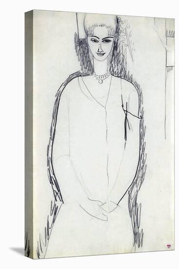 Anna Akhmatova, 1911-Amedeo Modigliani-Stretched Canvas