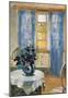 Anna Ancher Blue Clematis in the Studio of the Artist Art Print Poster-null-Mounted Poster