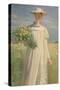 Anna Ancher Returning from Flower Picking, 1902-Michael Peter Ancher-Stretched Canvas