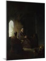 Anna and the Blind Tobit, C.1630-Rembrandt van Rijn-Mounted Giclee Print