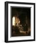 Anna and the Blind Tobit-Rembrandt van Rijn-Framed Art Print